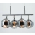 Lampa wisząca chromowana szklana 4-punktowa 2208/4 8C z serii PIRAN - Lampy Elem